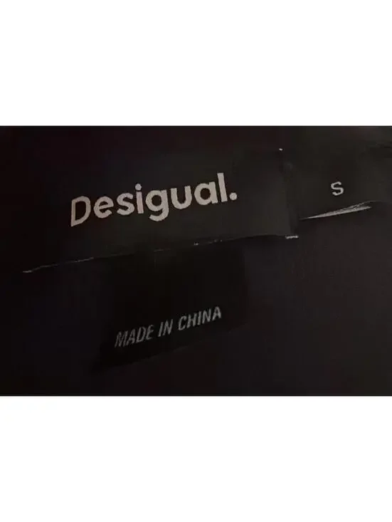 New Desigual Mix Print Long Sleeve Midi Dress In Black Size S $169 - Picture 7 of 9